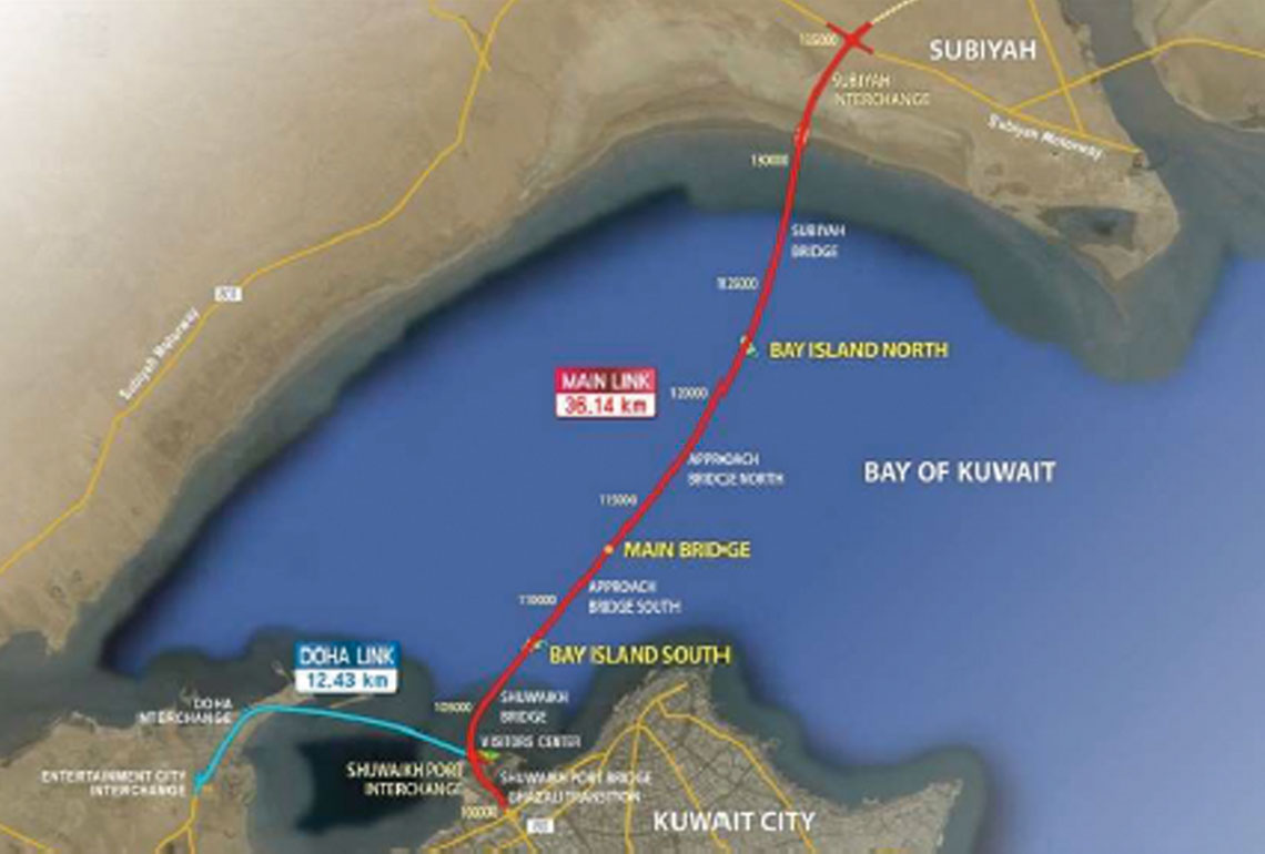 Sheikh Jabber Causeway – 40 KM Sea Link Connecting Kuwait City to Subiya 